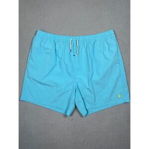 Polo Ralph Lauren Mens Size 4XB Blue Swim Trunks